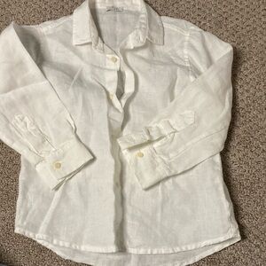 Il Gufo White Button Down Shirt with Long Sleeves